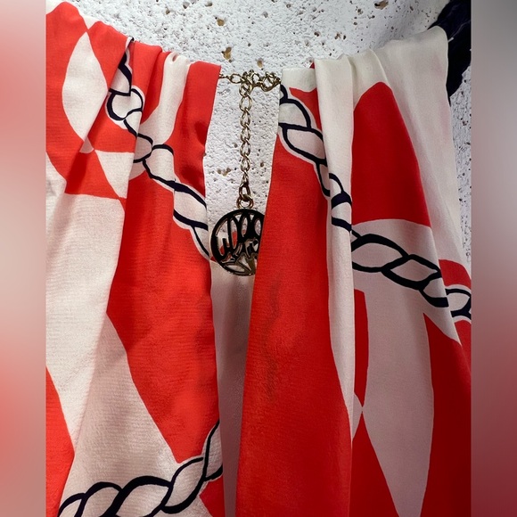 Lilly Pulitzer Tango Orange Booze Cruise Kenner Dress 100% Silk Size Small - Picture 12 of 13